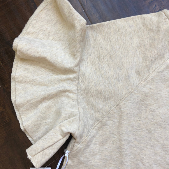 1.STATE French Terry Ruffle Sleeve Tee Shirt Dress - Picture 6 of 8